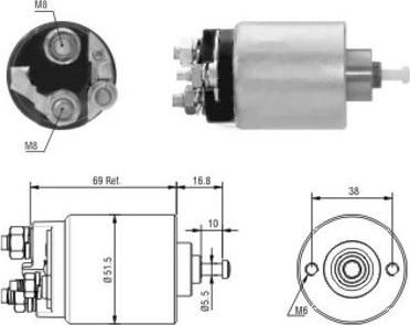 Hoffer 46104 - Ievilcējrelejs, Starteris ps1.lv