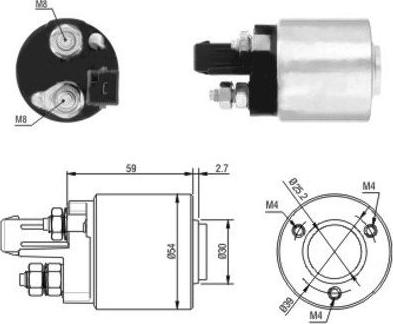 Hoffer 46105 - Ievilcējrelejs, Starteris ps1.lv