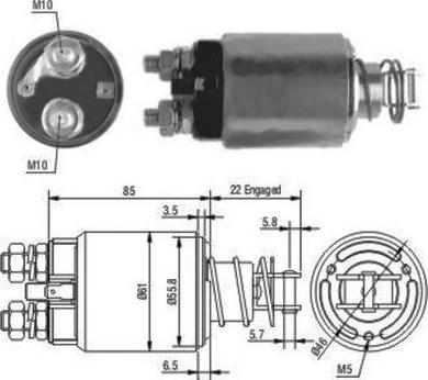 Hoffer 46119 - Ievilcējrelejs, Starteris ps1.lv