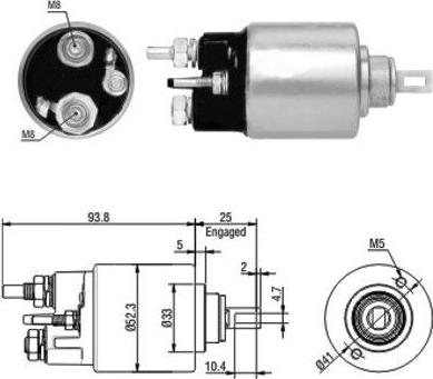 Hoffer 46118 - Ievilcējrelejs, Starteris ps1.lv