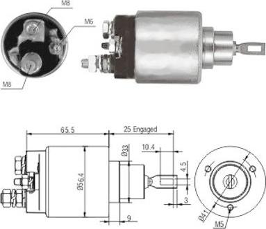 Hoffer 46117 - Ievilcējrelejs, Starteris ps1.lv