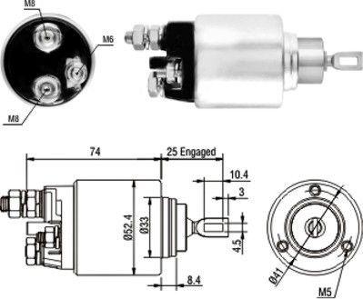 Hoffer 46129 - Ievilcējrelejs, Starteris ps1.lv