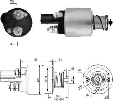 Hoffer 46126 - Ievilcējrelejs, Starteris ps1.lv