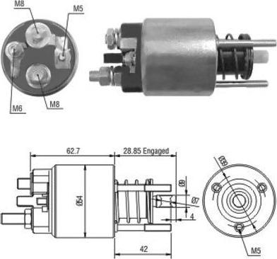 Hoffer 46128 - Ievilcējrelejs, Starteris ps1.lv