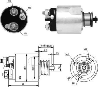 Hoffer 46176 - Ievilcējrelejs, Starteris ps1.lv