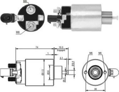 Hoffer 46171 - Ievilcējrelejs, Starteris ps1.lv