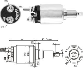 Hoffer 46302 - Ievilcējrelejs, Starteris ps1.lv