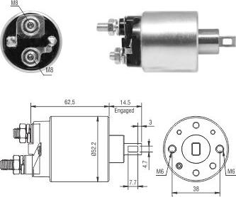 Hoffer 46292 - Ievilcējrelejs, Starteris ps1.lv