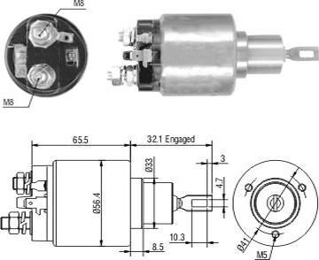 Hoffer 6646243 - Ievilcējrelejs, Starteris ps1.lv