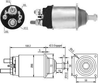 Hoffer 6646254 - Ievilcējrelejs, Starteris ps1.lv