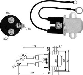 Hoffer 46266 - Ievilcējrelejs, Starteris ps1.lv