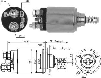 Hoffer 46268 - Ievilcējrelejs, Starteris ps1.lv