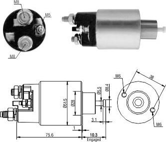 Hoffer 46263 - Ievilcējrelejs, Starteris ps1.lv