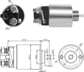 Hoffer 46285 - Ievilcējrelejs, Starteris ps1.lv