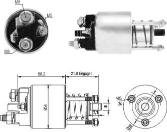 Hoffer 6646281 - Ievilcējrelejs, Starteris ps1.lv