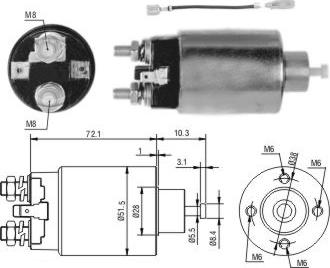 Hoffer 46282 - Ievilcējrelejs, Starteris ps1.lv