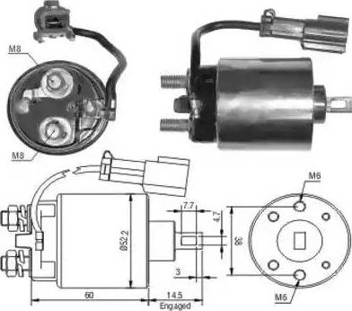 Hoffer 6646091 - Ievilcējrelejs, Starteris ps1.lv