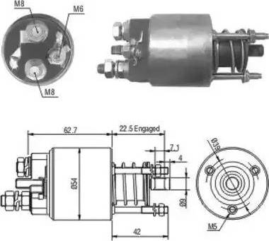 Hoffer 6646049 - Ievilcējrelejs, Starteris ps1.lv