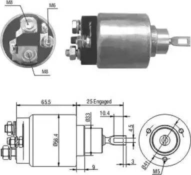 Hoffer 6646042 - Ievilcējrelejs, Starteris ps1.lv