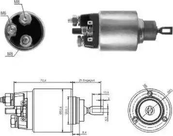 Hoffer 6646061 - Ievilcējrelejs, Starteris ps1.lv