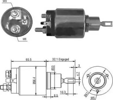 Hoffer 6646067 - Ievilcējrelejs, Starteris ps1.lv