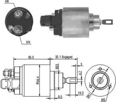 Hoffer 6646004 - Ievilcējrelejs, Starteris ps1.lv