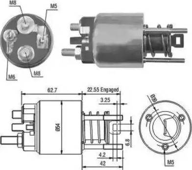 Hoffer 6646080 - Ievilcējrelejs, Starteris ps1.lv