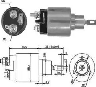 Hoffer 6646030 - Ievilcējrelejs, Starteris ps1.lv