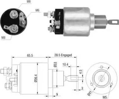 Hoffer 6646031 - Ievilcējrelejs, Starteris ps1.lv