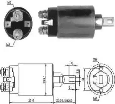 Hoffer 6646024 - Ievilcējrelejs, Starteris ps1.lv