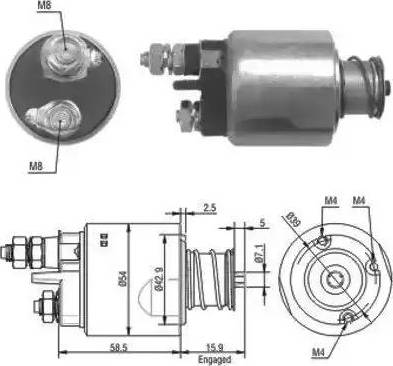 Hoffer 6646020 - Ievilcējrelejs, Starteris ps1.lv