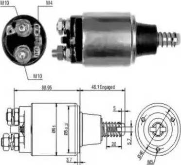 Hoffer 6646193 - Ievilcējrelejs, Starteris ps1.lv