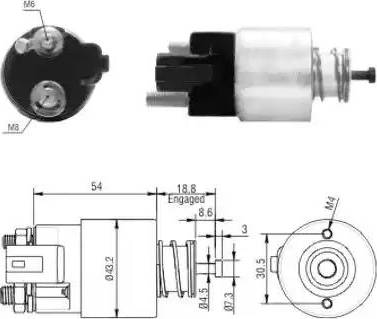 Hoffer 6646155 - Ievilcējrelejs, Starteris ps1.lv