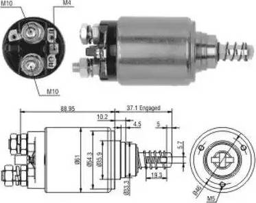 Hoffer 6646116 - Ievilcējrelejs, Starteris ps1.lv