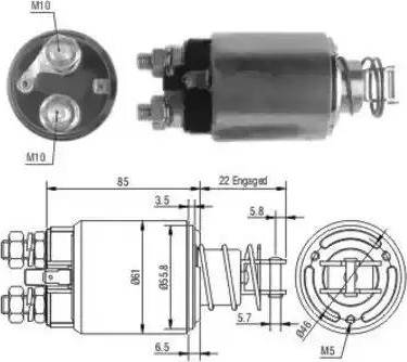 Hoffer 6646185 - Ievilcējrelejs, Starteris ps1.lv