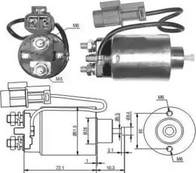 Hoffer 6646180 - Ievilcējrelejs, Starteris ps1.lv