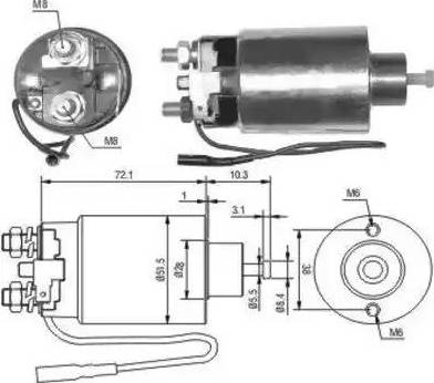 Hoffer 6646127 - Ievilcējrelejs, Starteris ps1.lv