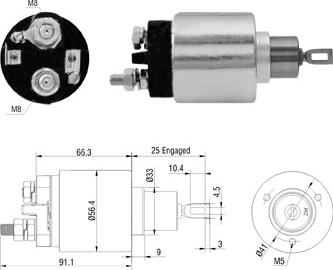 Hoffer 6646306 - Ievilcējrelejs, Starteris ps1.lv