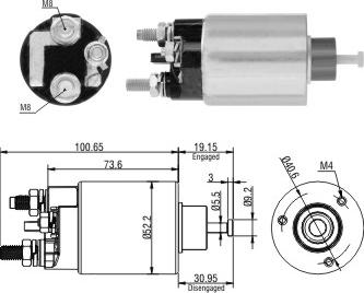 Hoffer 6646307 - Ievilcējrelejs, Starteris ps1.lv