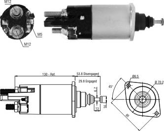 Hoffer 6646255 - Ievilcējrelejs, Starteris ps1.lv