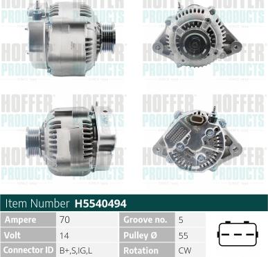 Hoffer H5540494 - Ģenerators ps1.lv