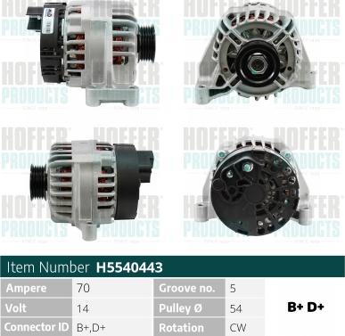 Hoffer H5540443R - Ģenerators ps1.lv