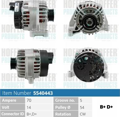 Hoffer H5540443 - Ģenerators ps1.lv