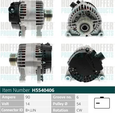 Hoffer H5540406 - Ģenerators ps1.lv