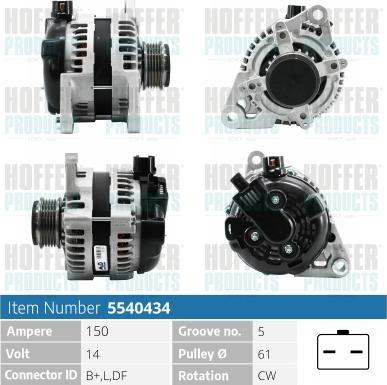 Hoffer H5540434 - Ģenerators ps1.lv