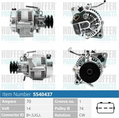 Hoffer H5540437 - Ģenerators ps1.lv