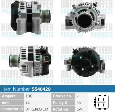 Hoffer H5540429 - Ģenerators ps1.lv