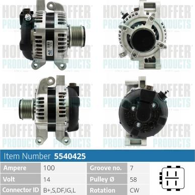 Hoffer H5540425 - Ģenerators ps1.lv