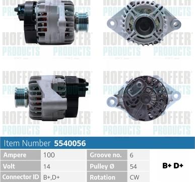 Hoffer H5540056 - Ģenerators ps1.lv