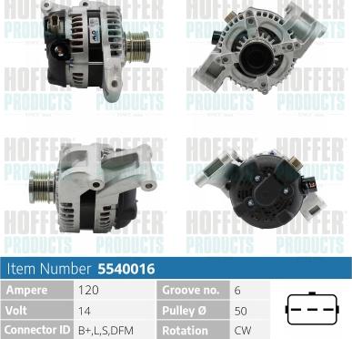 Hoffer H5540016 - Ģenerators ps1.lv